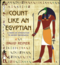 Count like an egyptian Count like an egyptian
